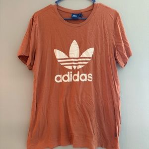 Adult small dusty rose adidas tee shirt